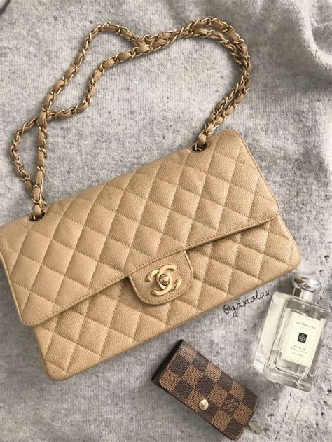 chanel flap black or beige|chanel vintage classic flap.